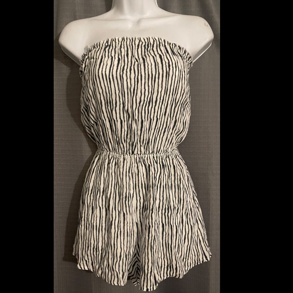 Black and white romper